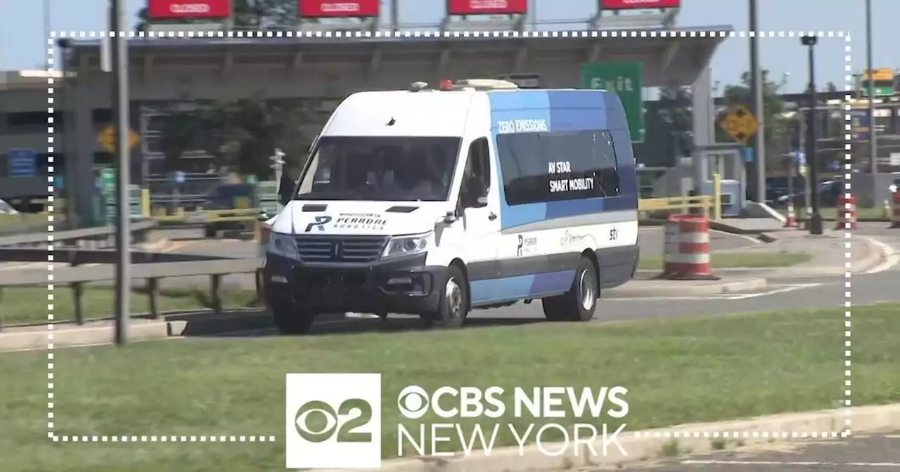 Port Authority testing autonomous shuttle vans at Newark Liberty Airport