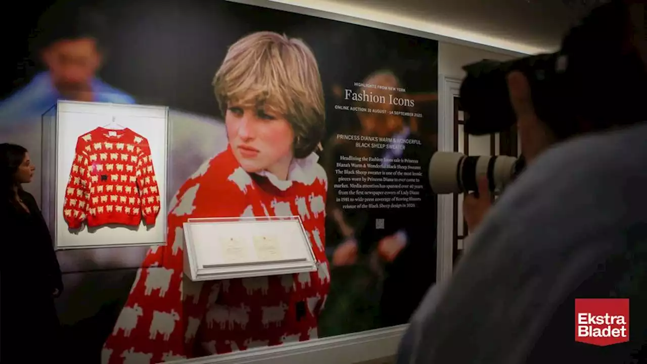 Ikonisk Diana-sweater solgt for over en million dollar