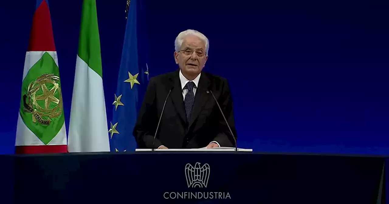 Assemblea di Confindustria a Roma: l'intervento di Sergio Mattarella e Giorgia Meloni. La diretta tv