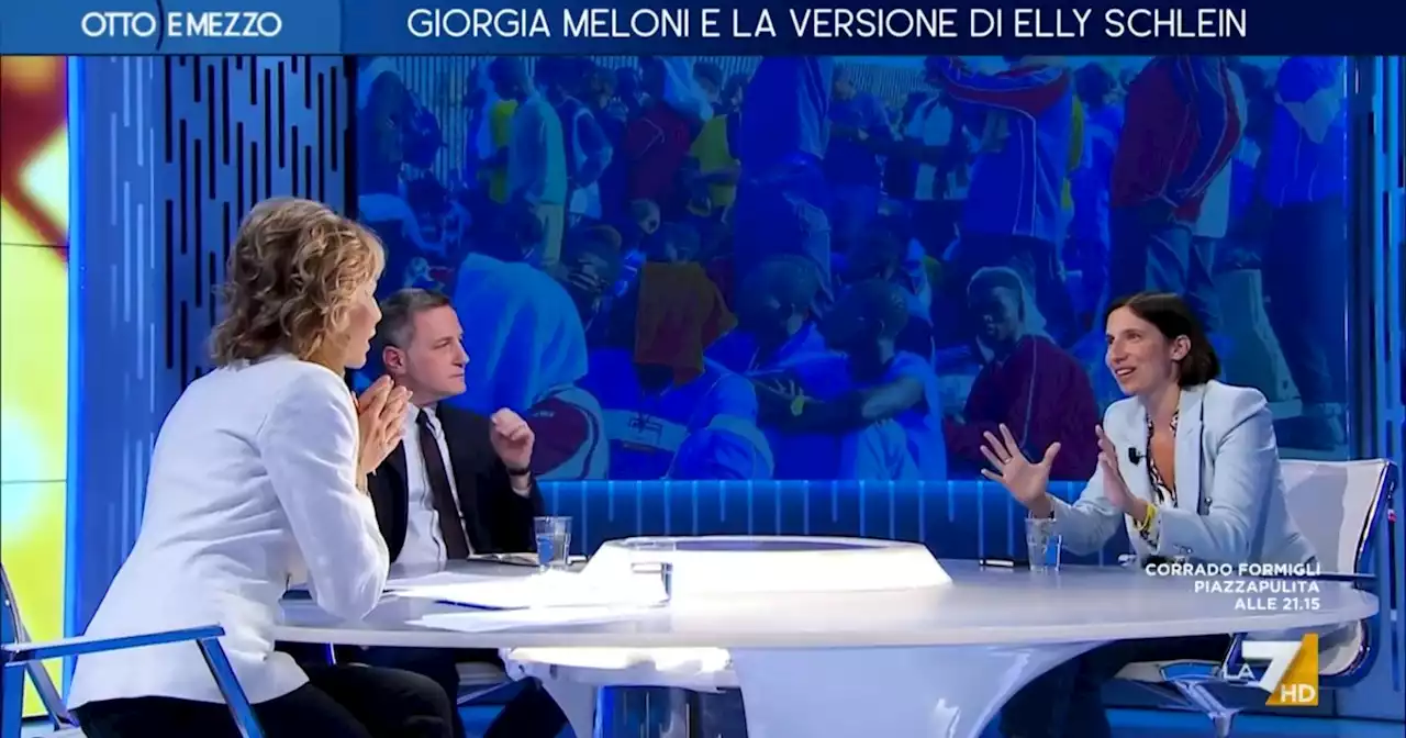 Migranti, Gruber a Schlein: 'Ha parlato di 'fallimento delle politiche di esternalizzazione del governo'. Ma chi la capisce se parla così?'