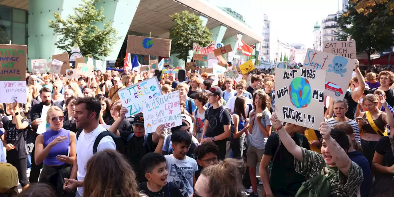 Klima-Demo bringt 30.000 Österreicher auf die Straße