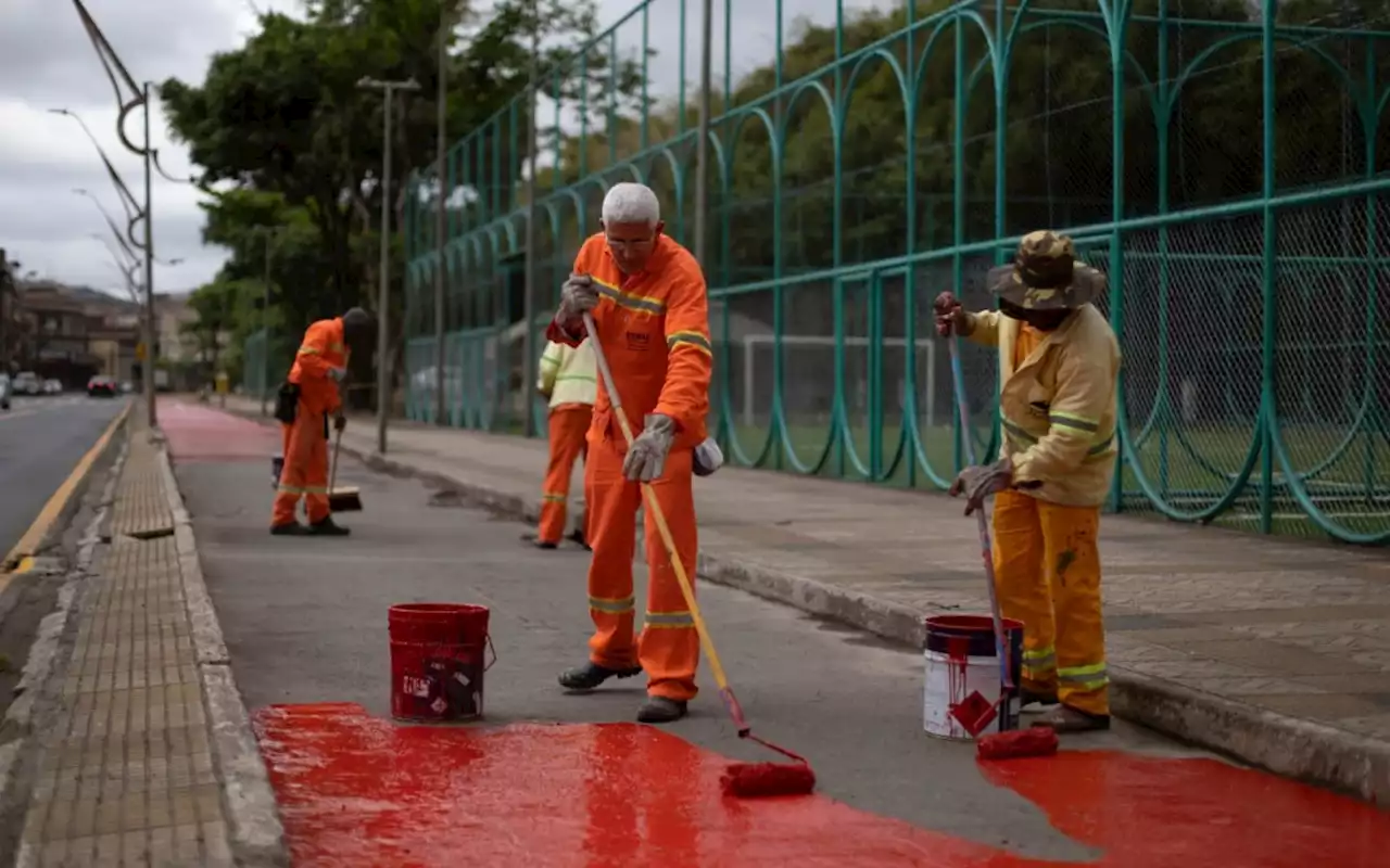 Volta Redonda: ciclovia da Beira Rio começa a receber pintura nesta sexta-feira (15) | Volta Redonda