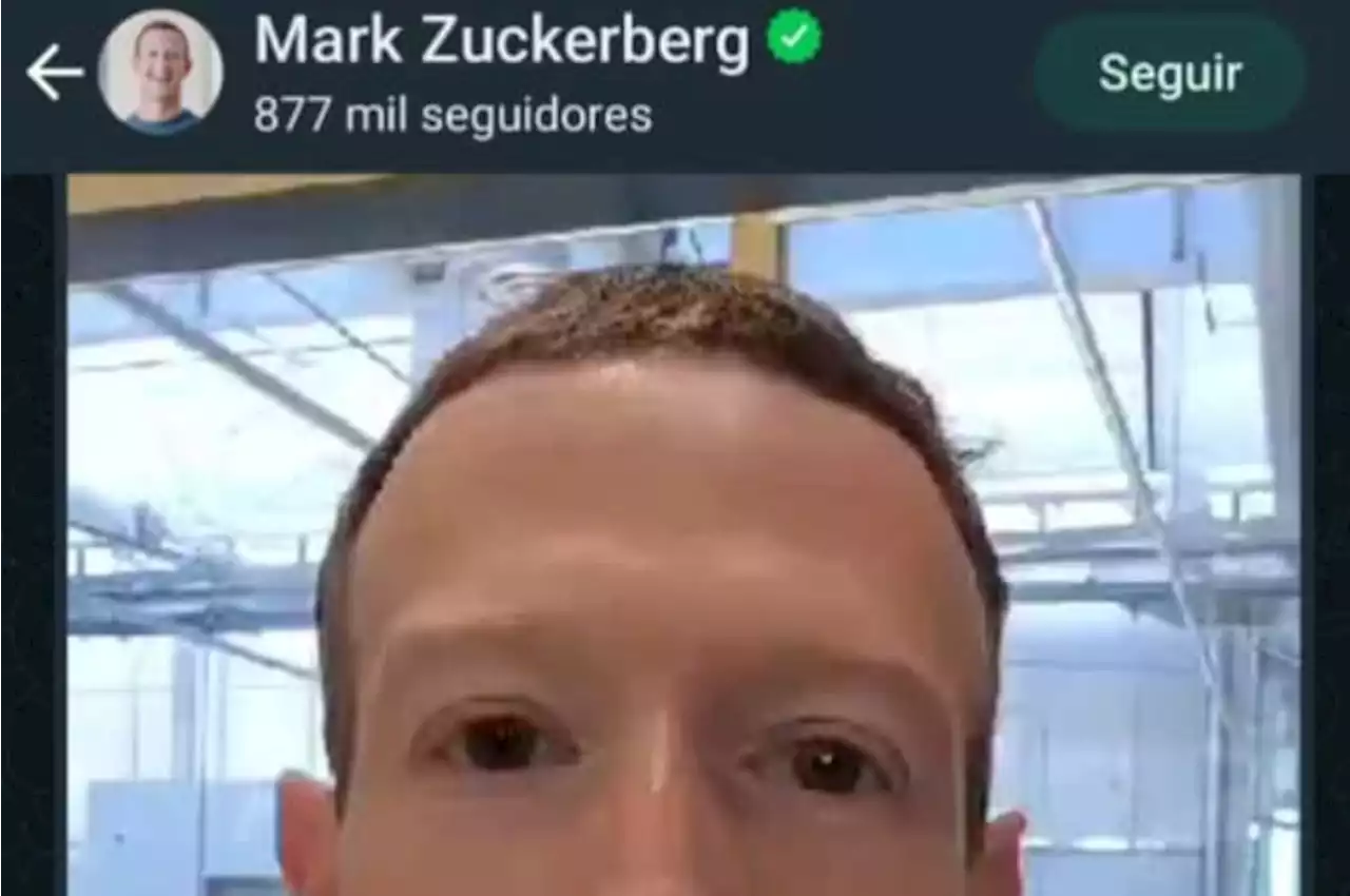 Mark Zuckerberg ya con su propio canal de WhatsApp