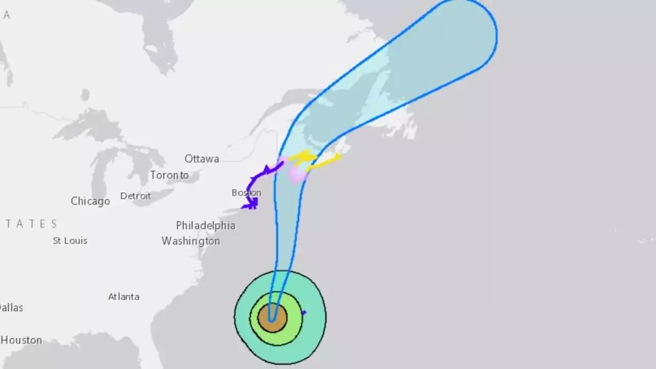 Tropical storm warnings in place along much of New England's coast as Hurricane Lee nears