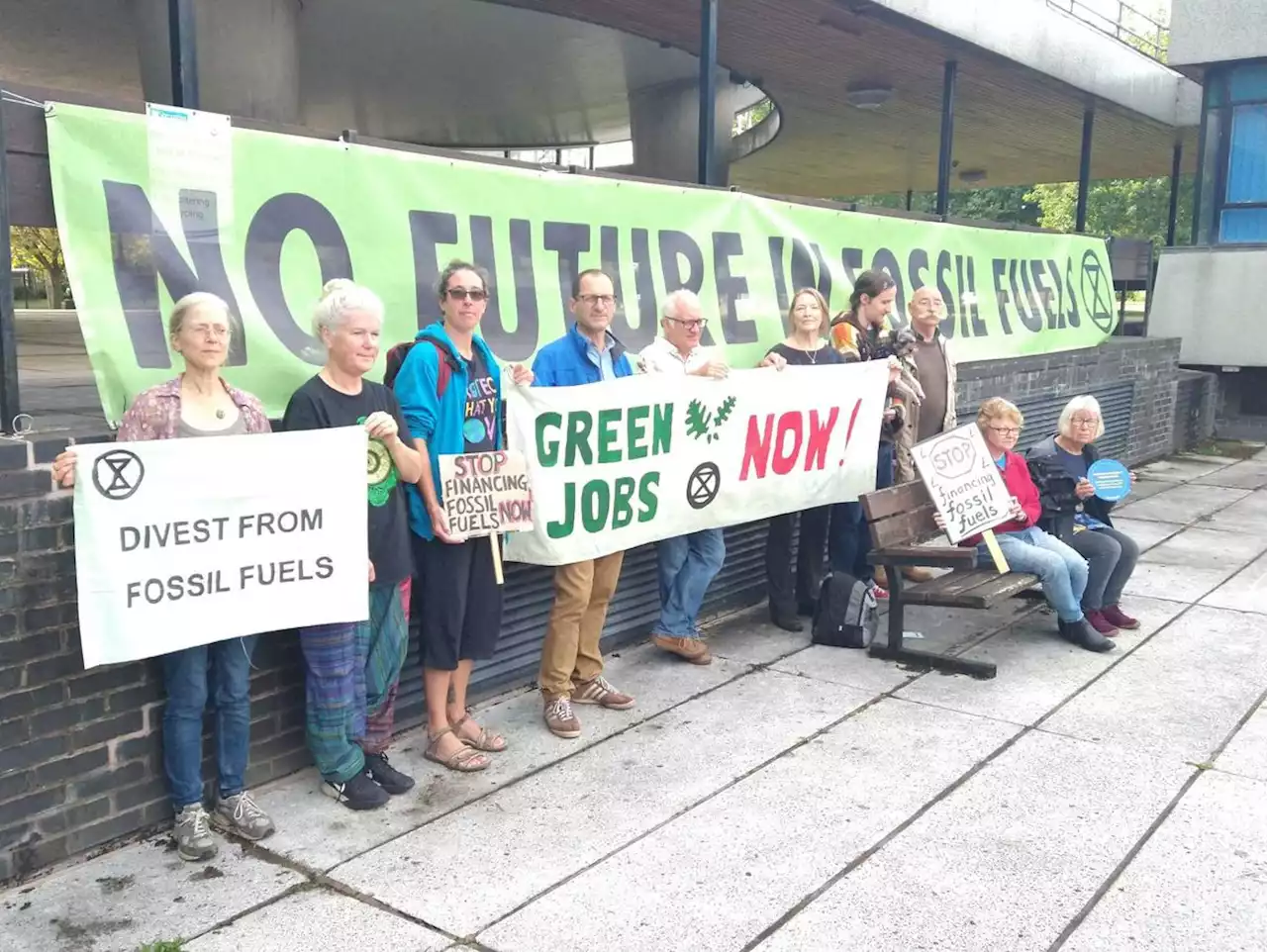 Shrewsbury protesters call on Shropshire County Pension Fund to dump fossil fuels