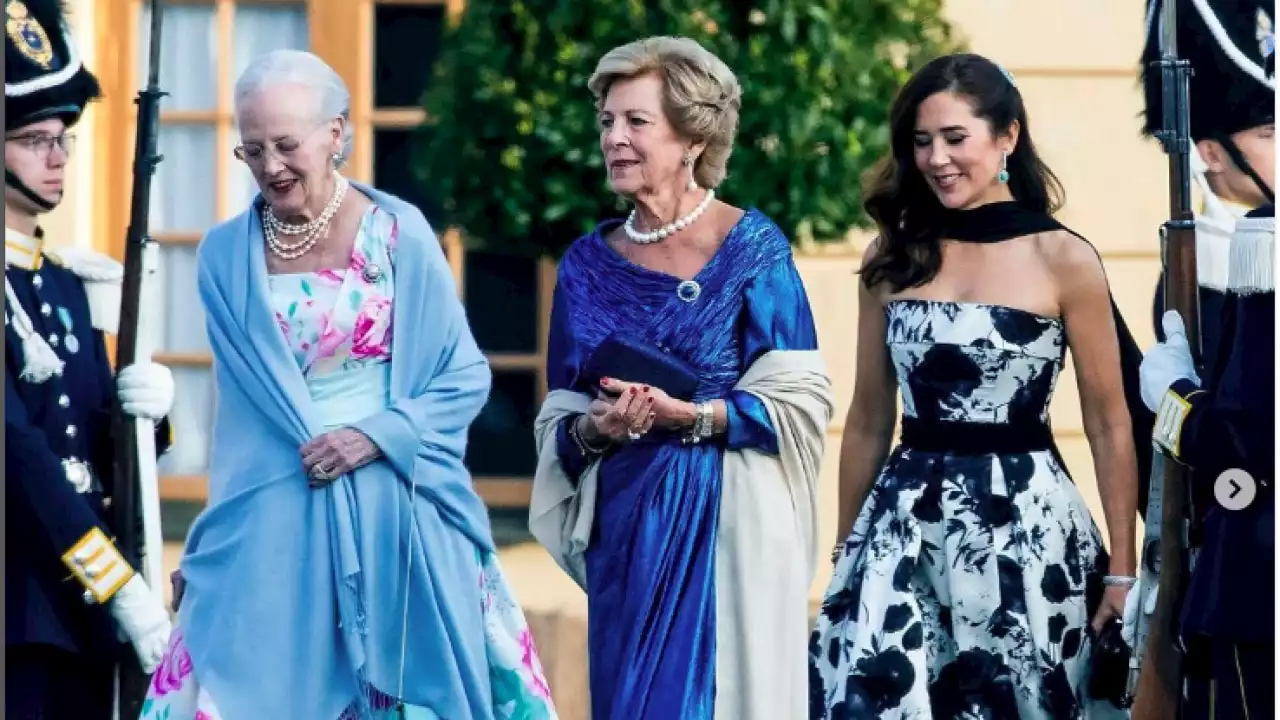 Princess Mary stuns in silk gown at King Carl Gustaf’s Golden Jubilee