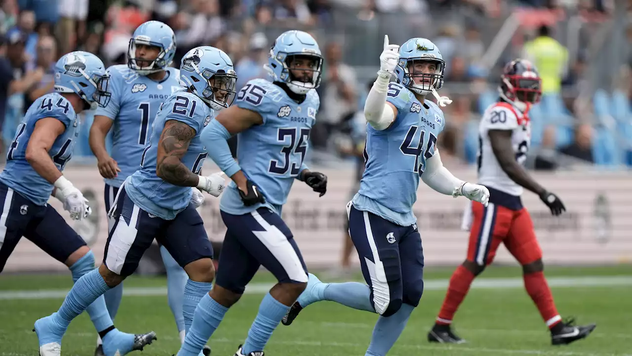 Toronto Argonauts seek to claim division, Montreal Alouettes want to halt losing skid in rematch