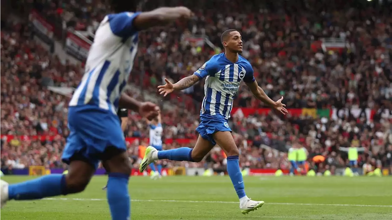 Com golaço de brasileiro, Brighton vence Manchester United em Old Trafford; City segue 100%