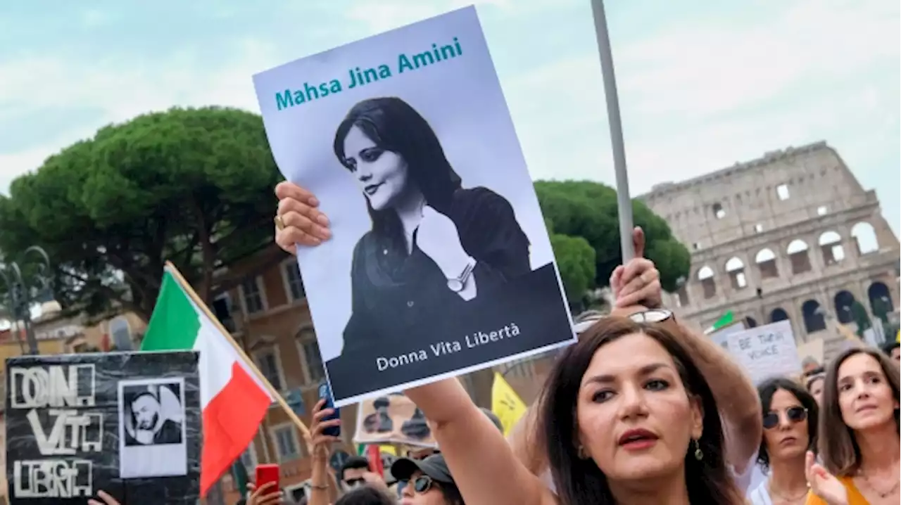 Activists in Europe mark the anniversary of Mahsa Amini's death in police custody in Iran