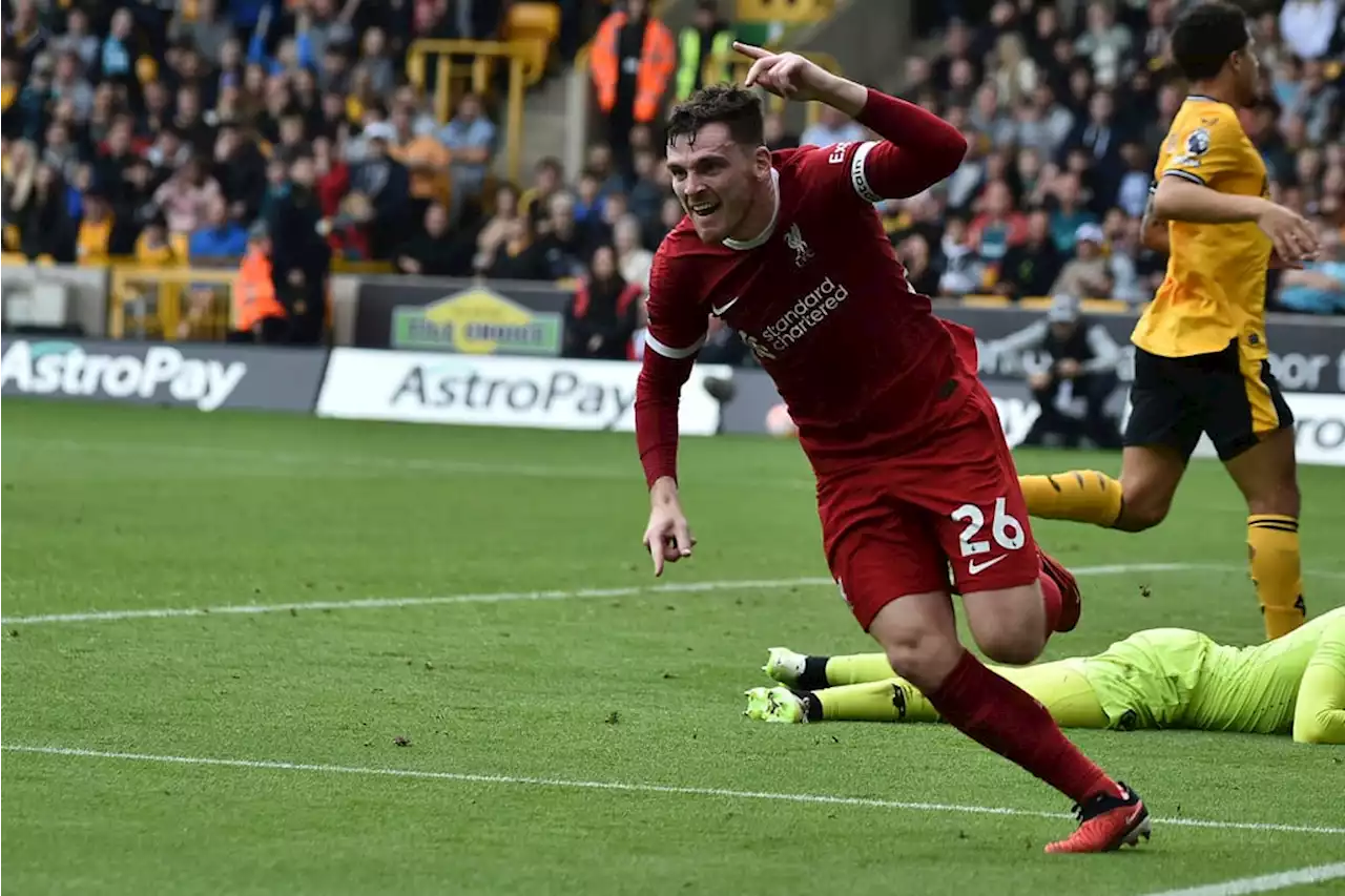 Liverpool go top of the league with 3-1 win at Wolves