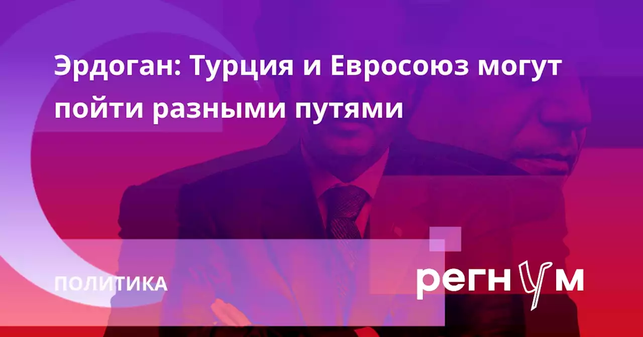 Эрдоган: Турция и Евросоюз могут пойти разными путями