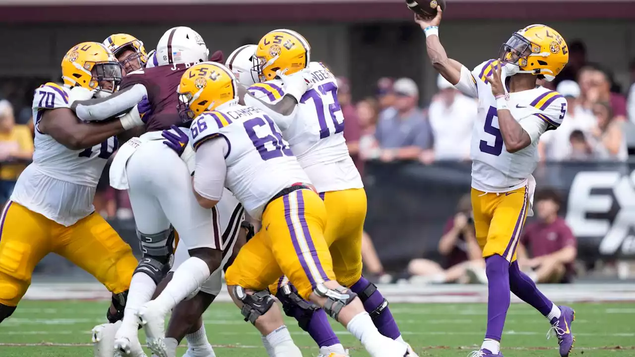 No. 14 LSU opens SEC play with 41-14 road trouncing of Mississippi State