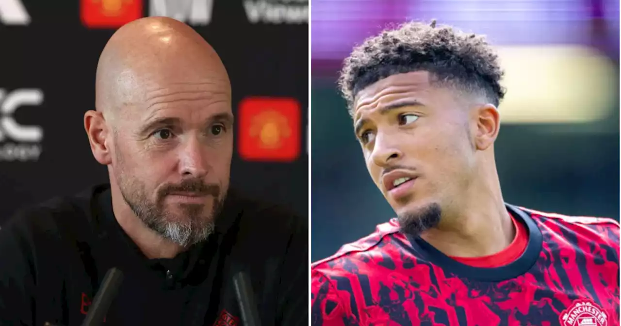 Erik ten Hag casts doubt over Jadon Sancho's Man Utd future: He's not important