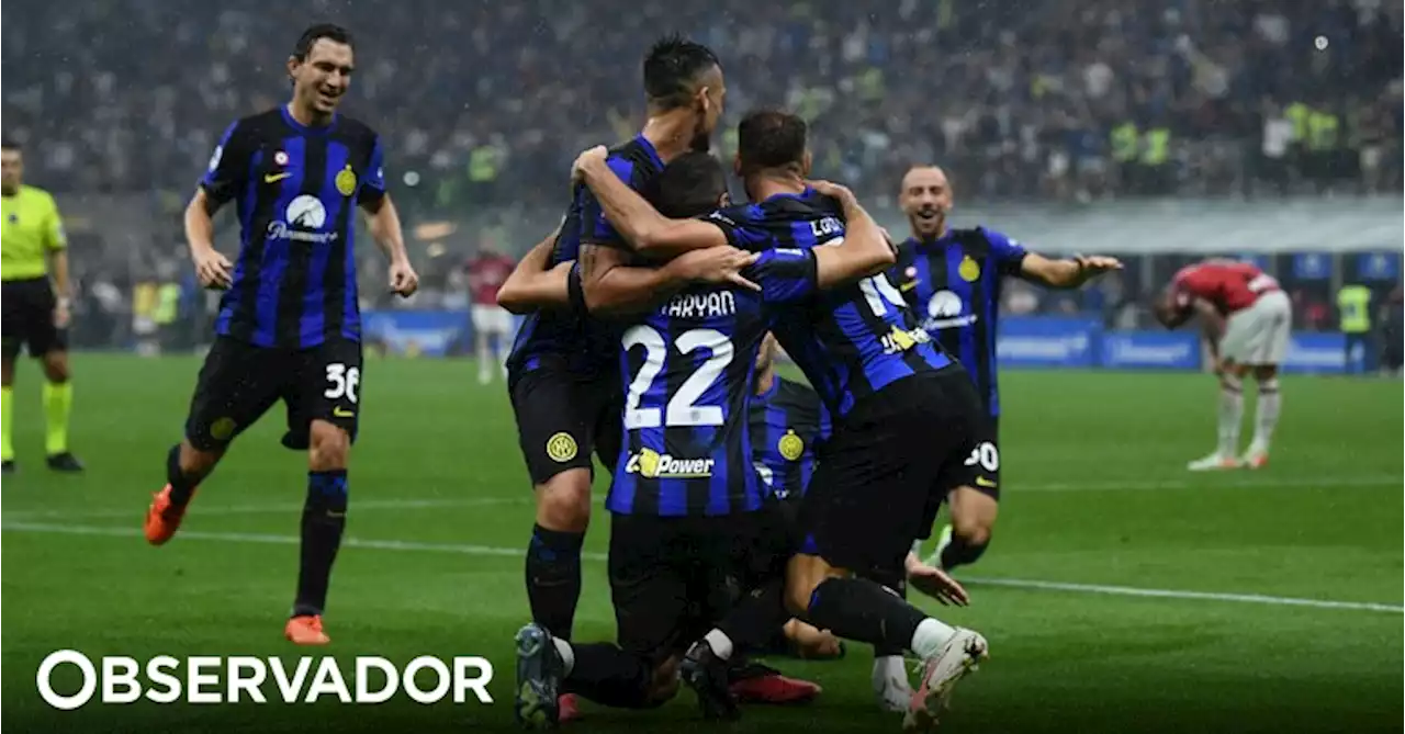 Leão até marcou, mas não chegou: Inter goleia AC Milan no primeiro dérbi da temporada