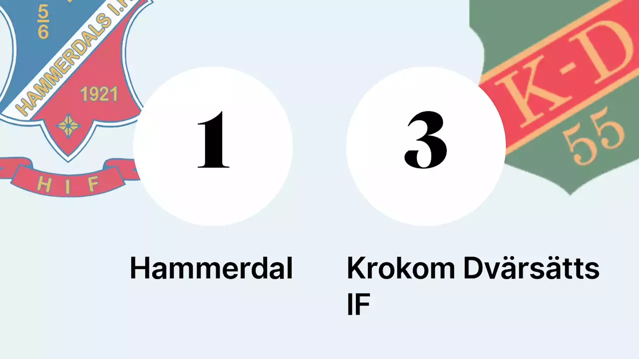 Linus Larsson matchvinnare när Krokom Dvärsätts IF slog Hammerdal