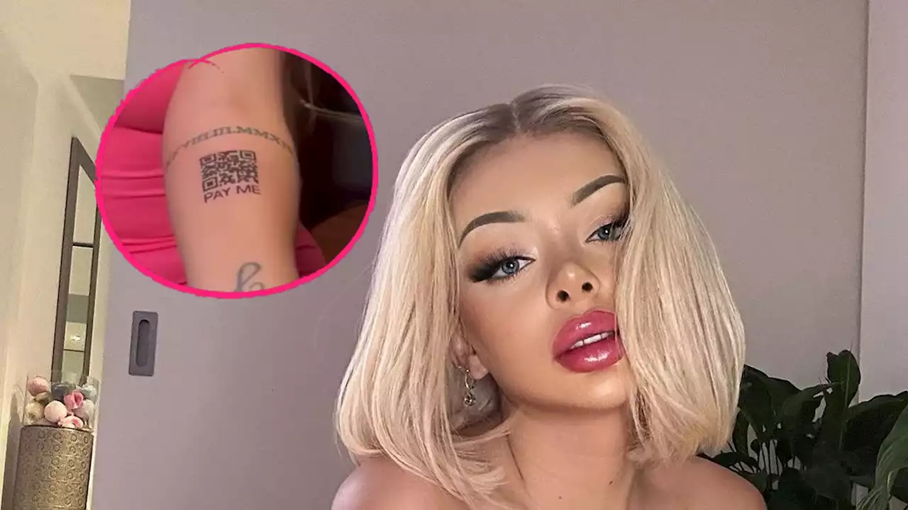 Führt direkt zu OnlyFans: Katja Krasavice hat QR-Code-Tattoo