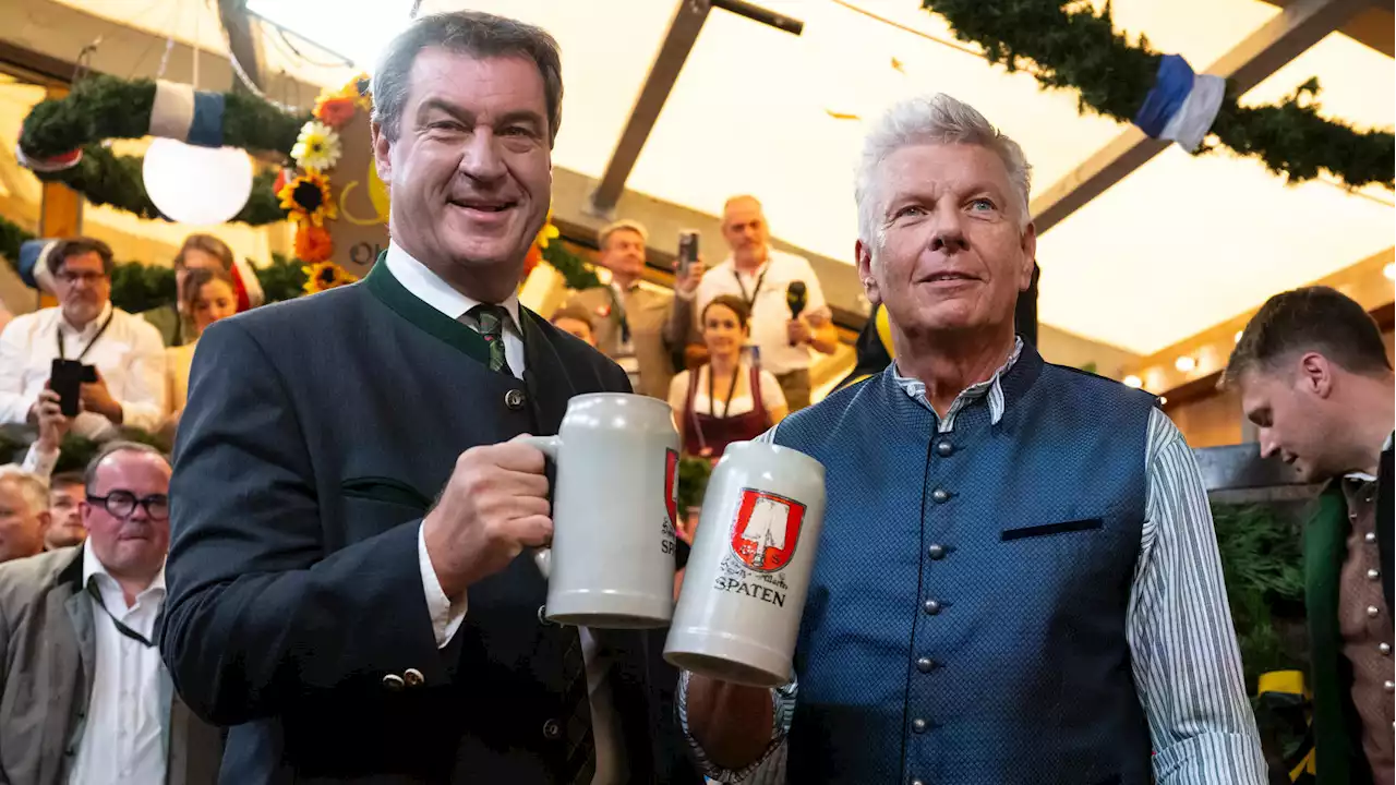 O'zapft is: Münchner Oktoberfest eröffnet – Markus Söder bekommt das erste Bier