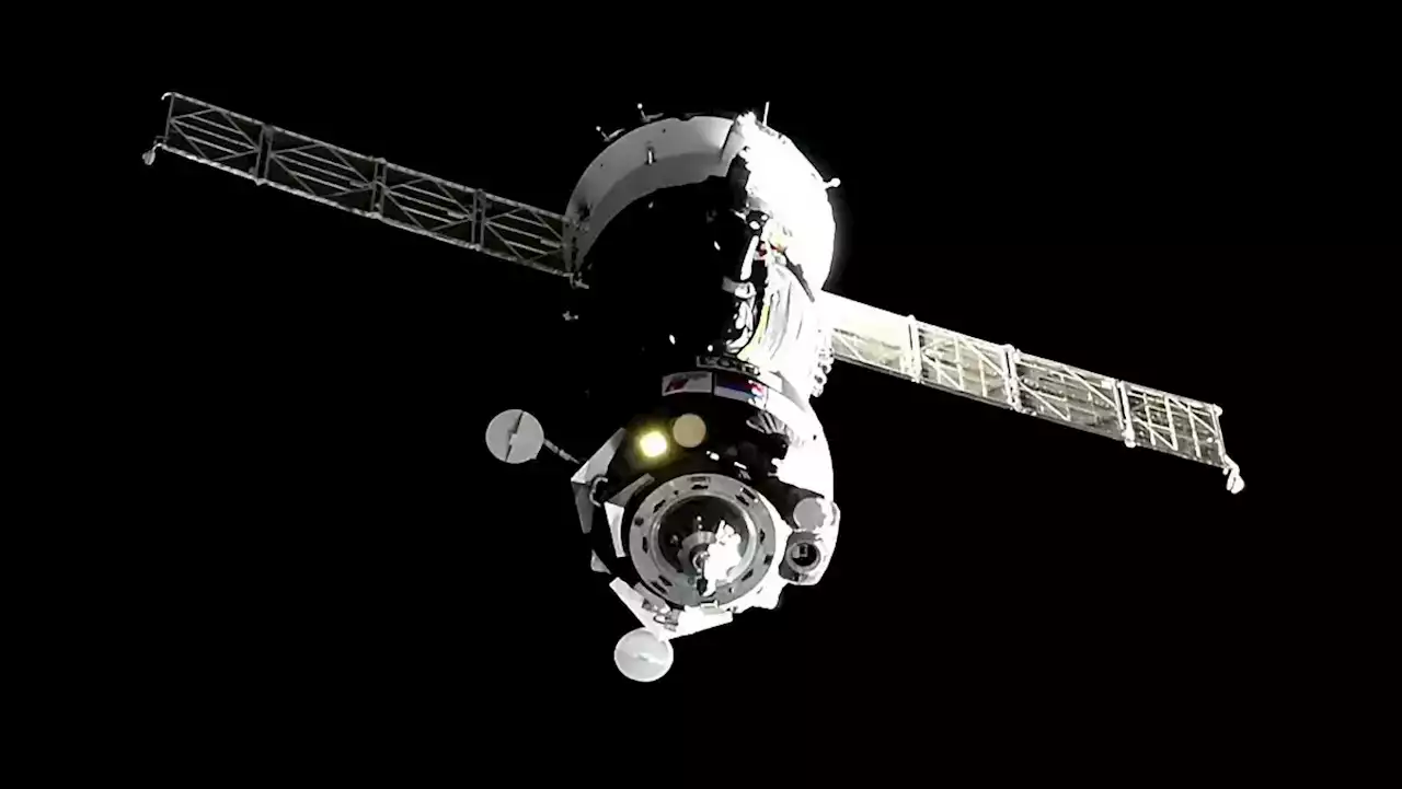 Riding High Over Ukraine: Soyuz Spacecraft Docks to Space Station With New Crew