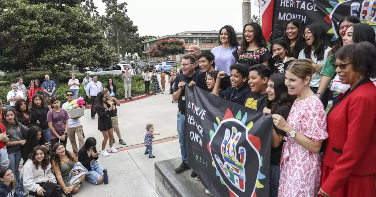 San Diego Unified raises 'Latinx/e Heritage Month' flag for first time in school district history