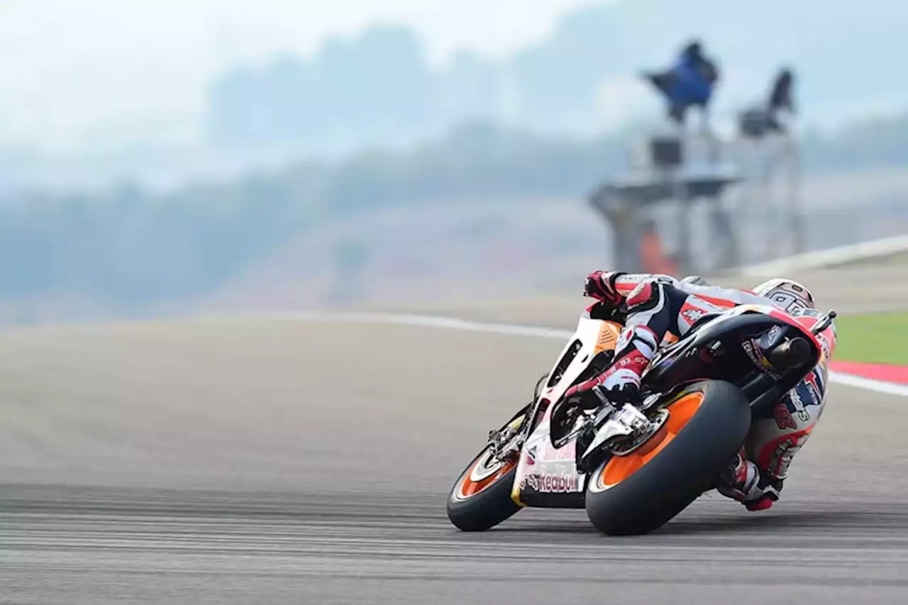 Aragón FP1: Marc Márquez vorn