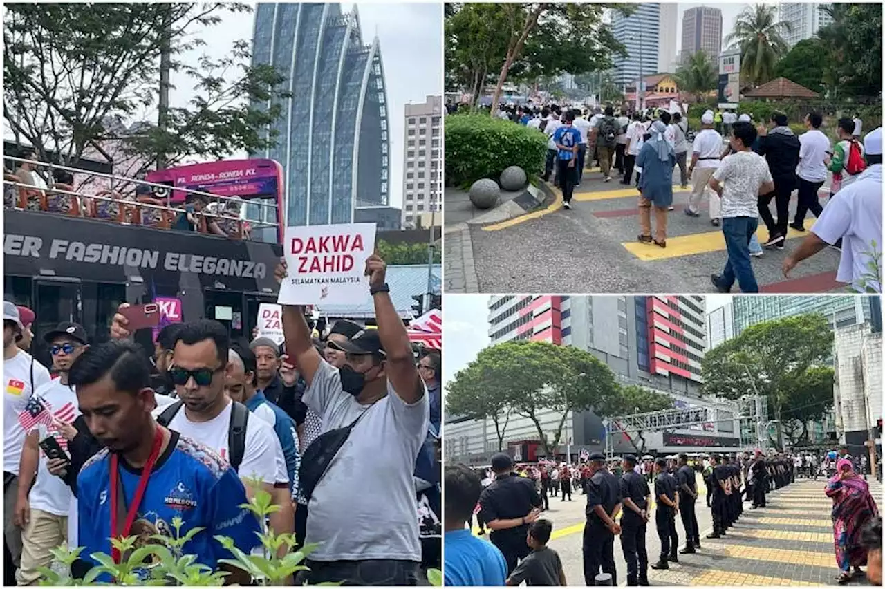 Protest rally held in Kuala Lumpur over charges against Zahid being dropped