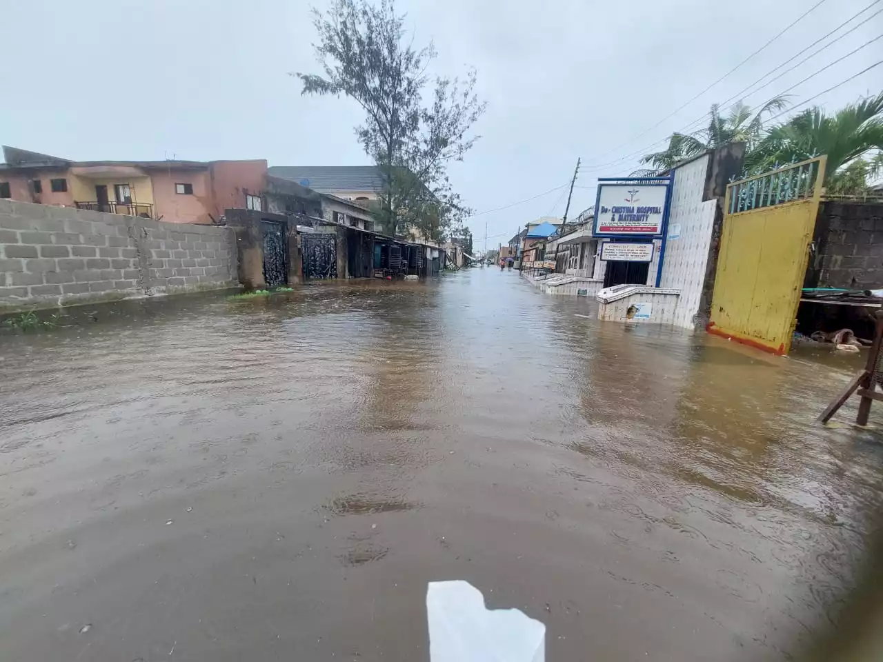 Flood sweeps motorcyclist away during heavy rainfall in Lagos