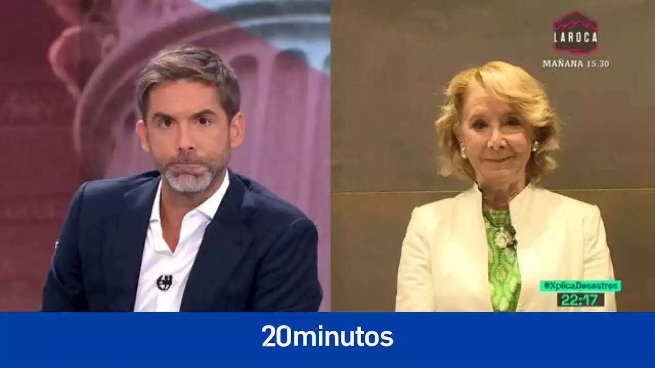 Esperanza Aguirre se encara a José Yélamo por insistirle con Rubiales: '¡Que ya le he dicho que no voy a opinar!'