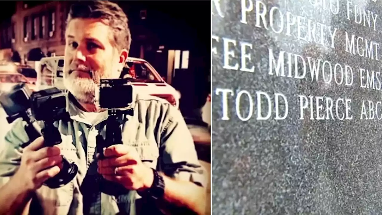 WABC photographer Todd Pierce's name added to 9/11 responders' memorial wall on Long Island