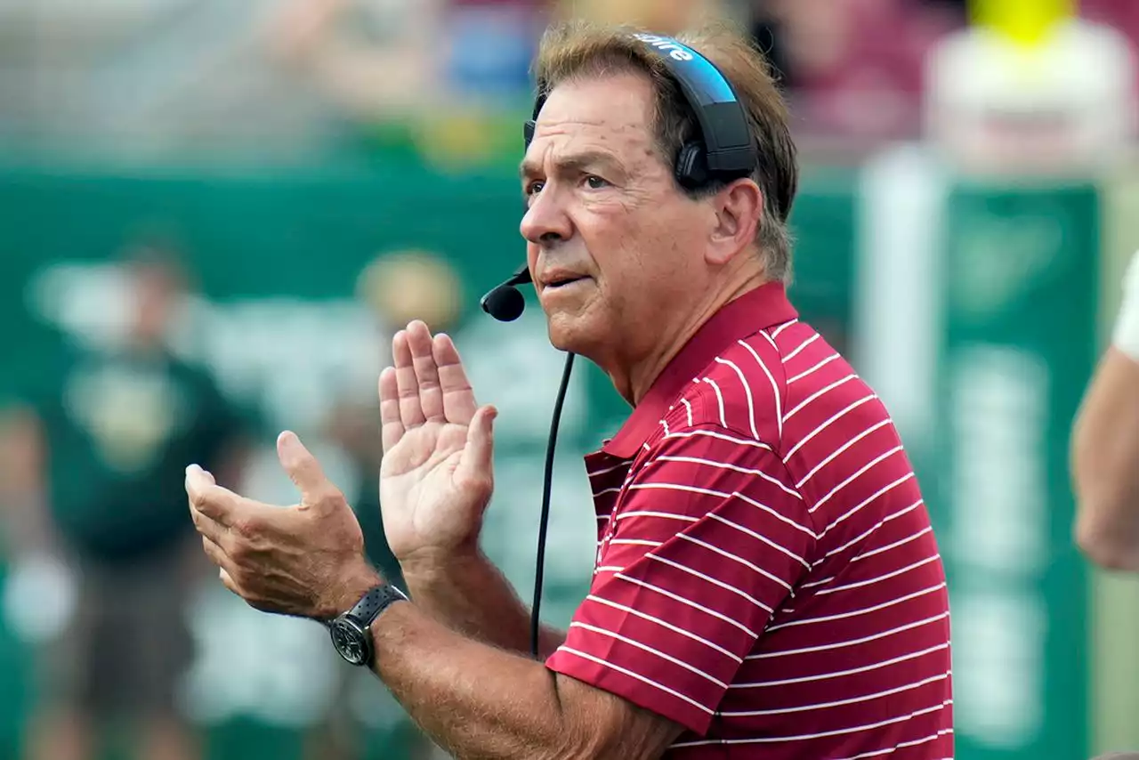 Was Alabama going for it on 4th down late against USF? Saban explains.