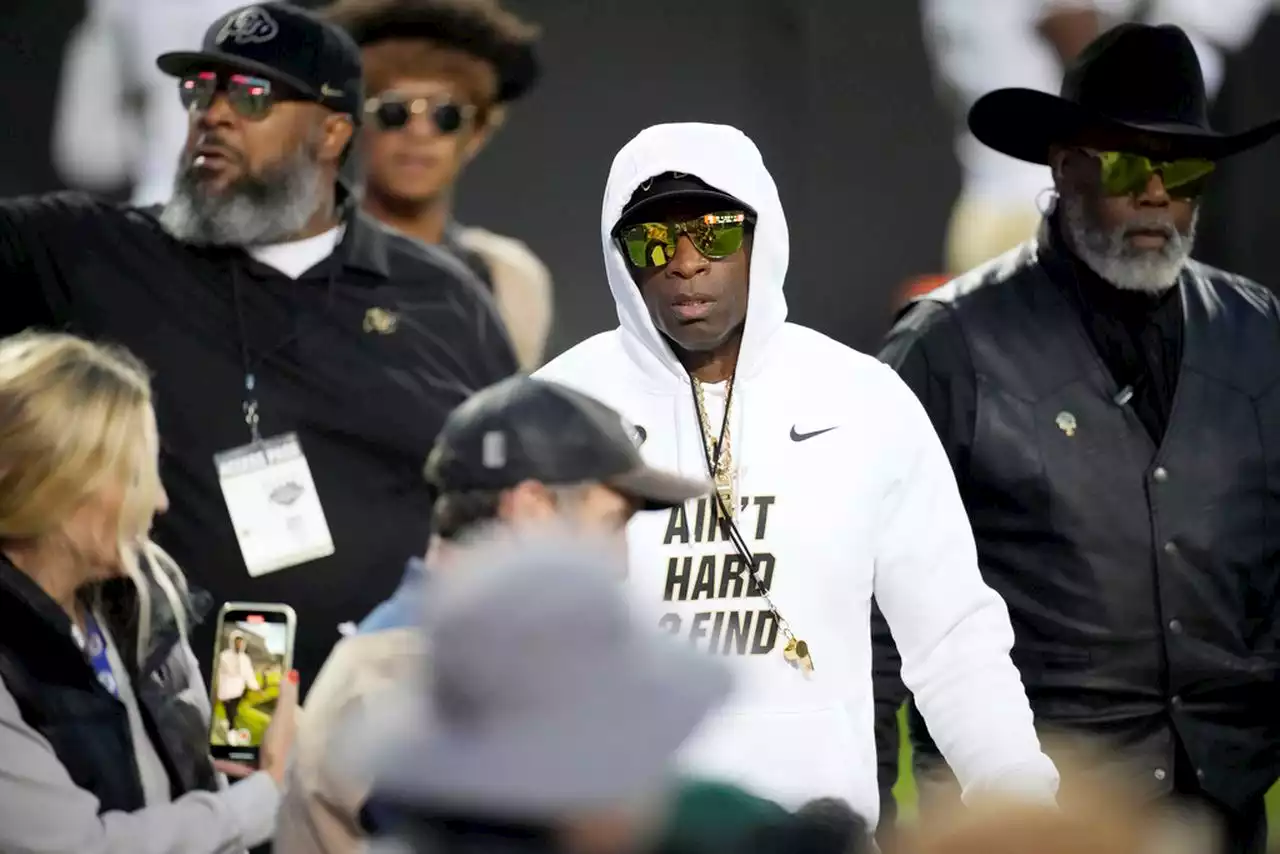 Watch Deion Sanders celebrate Shilo Sanders’ pick 6 in special dad-son moment