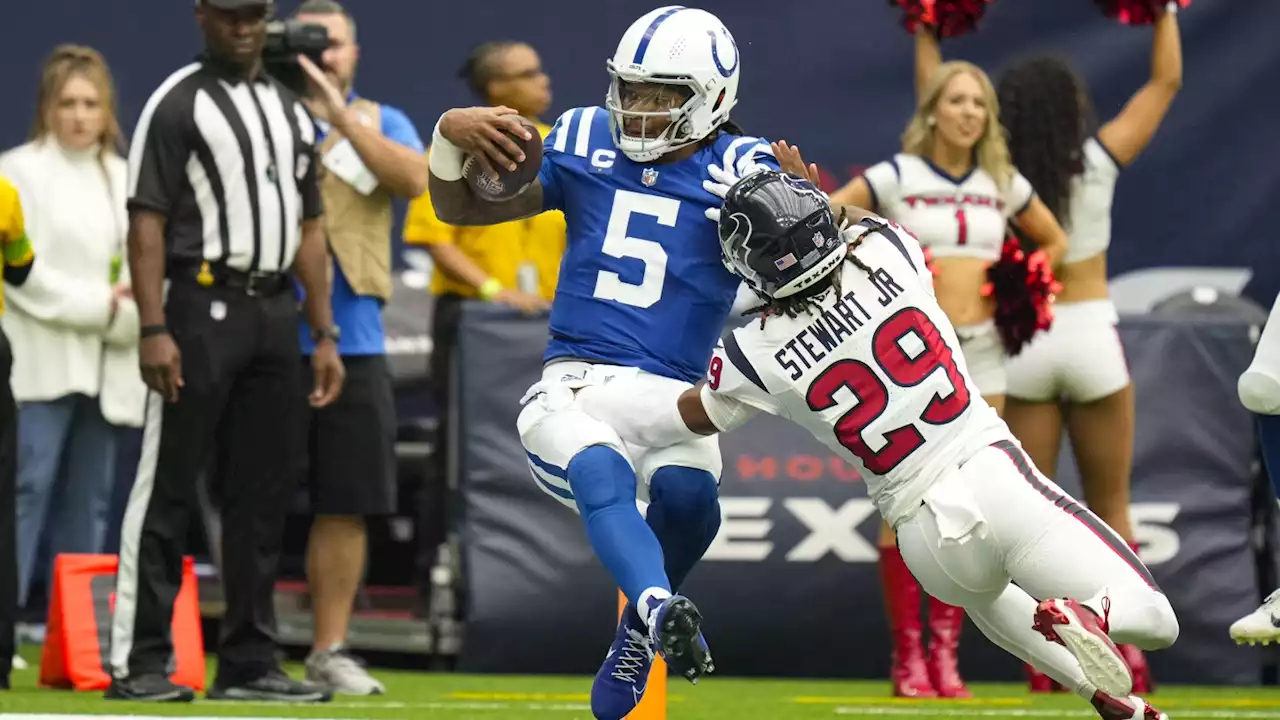 Colts QB Richardson being evaluated for concussion after leaving game against Texans