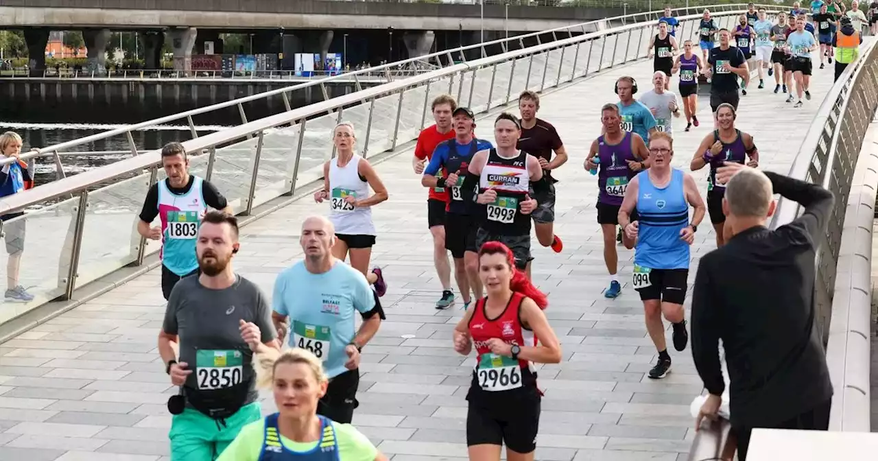 Live as Belfast City Half Marathon gets under way