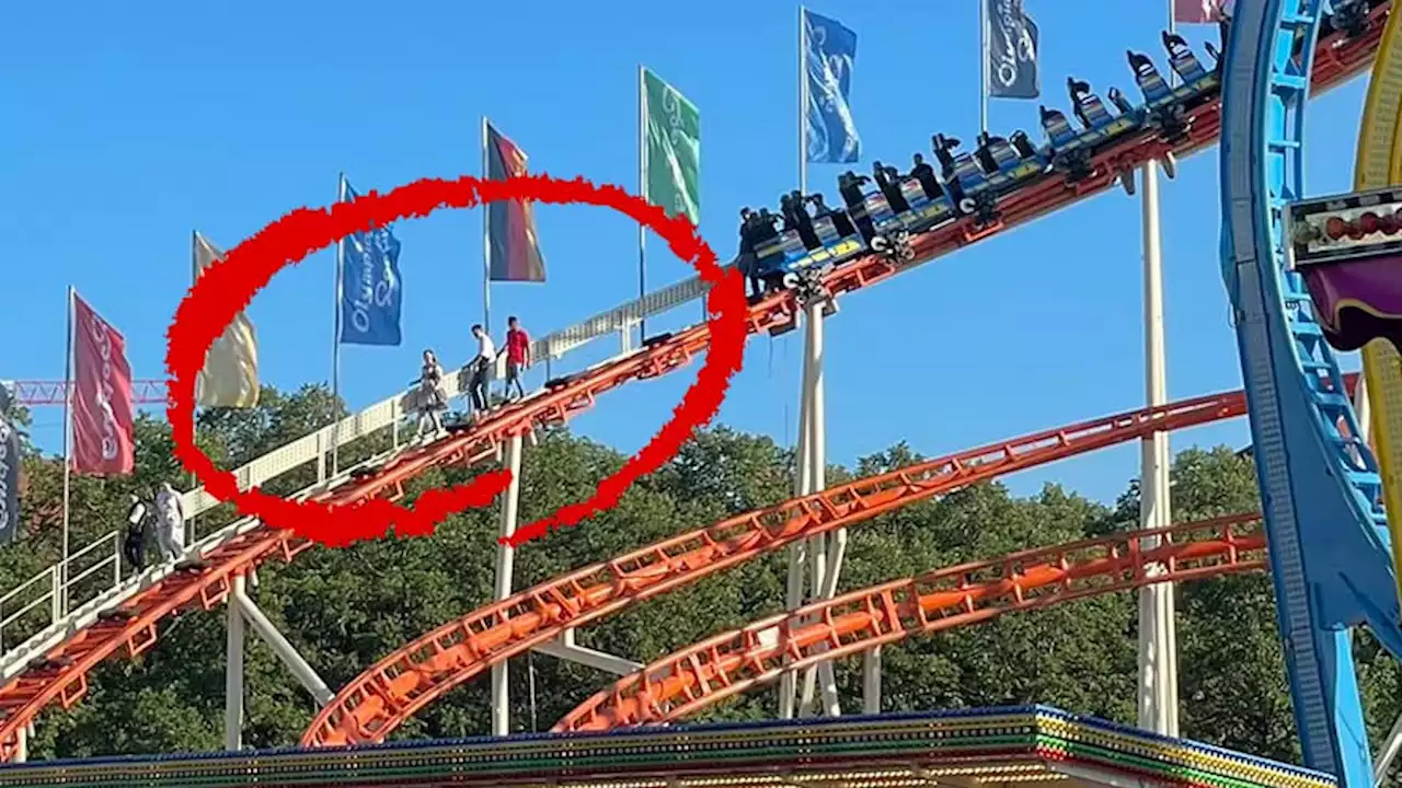 Fahrgäste mussten sich selbst retten: Achterbahn-Horror auf der Wiesn