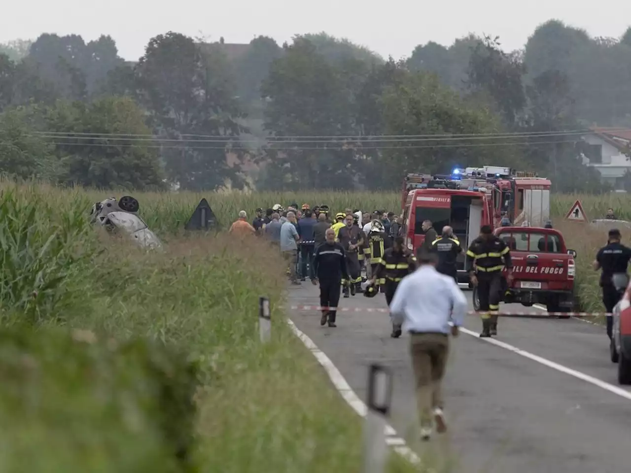 Italy investigates if acrobatic plane struck birds before it crashed, killing a child on the ground