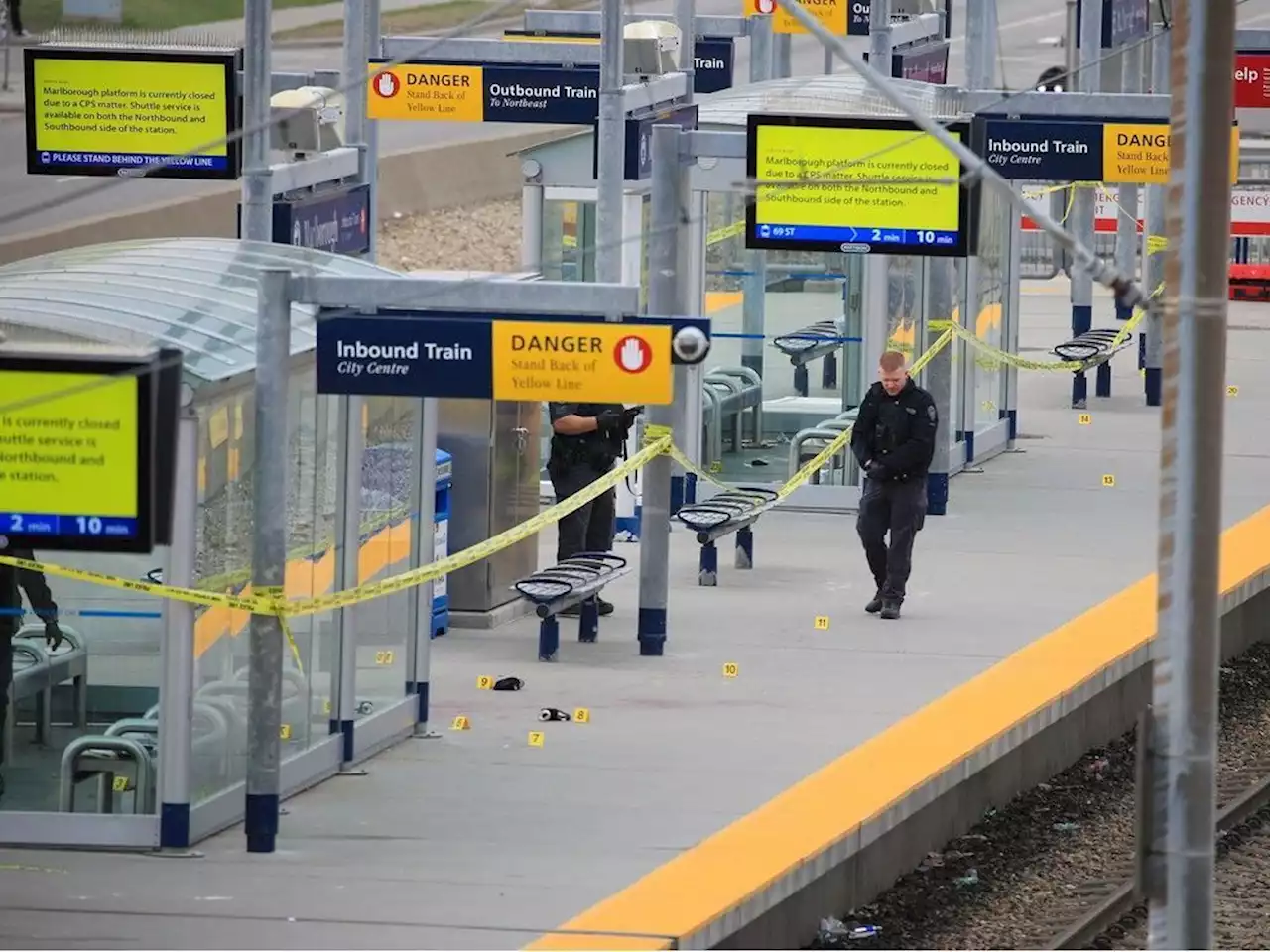 Police arrest six people after fatal CTrain station stabbing