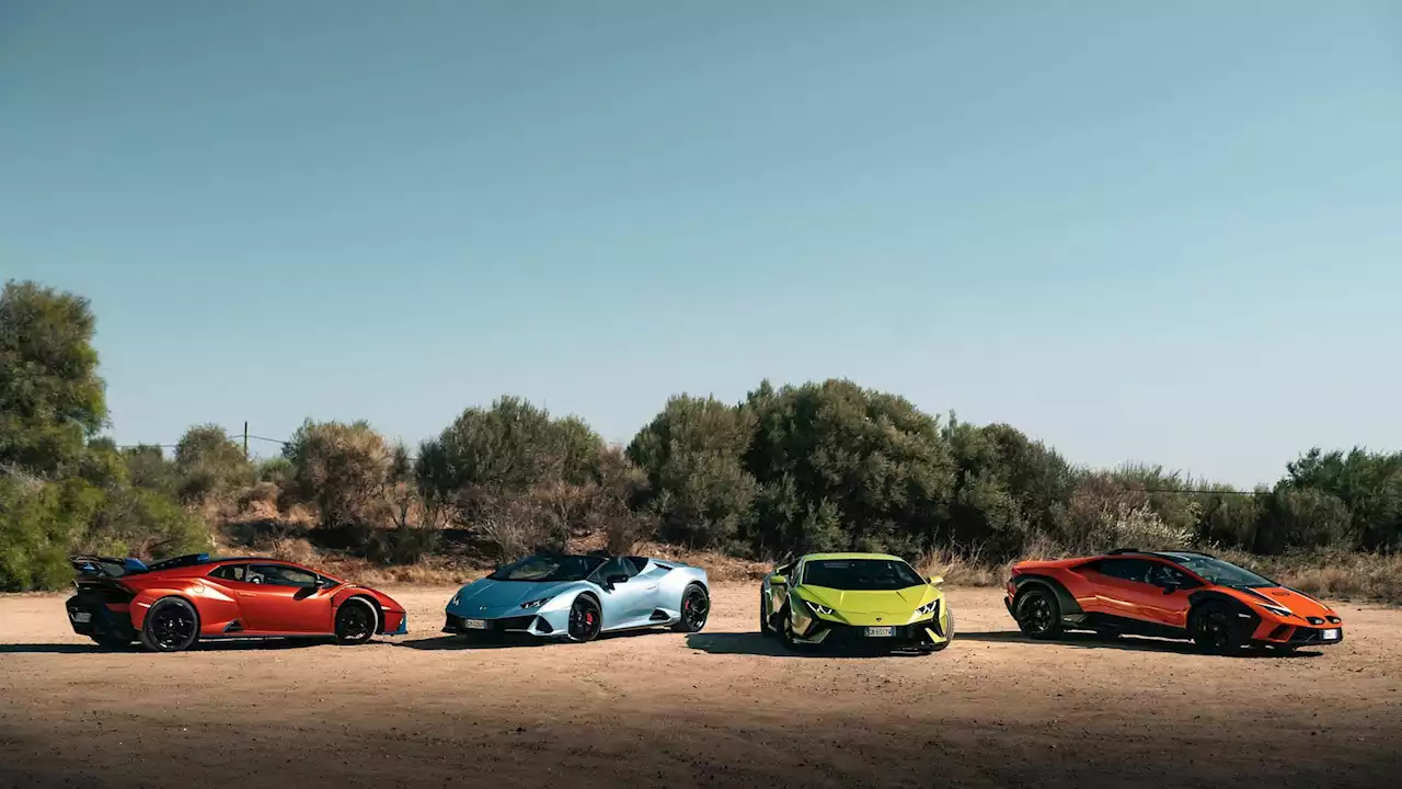 Four Lamborghini Huracans Tour The Stunning Italian Island Of Sardinia