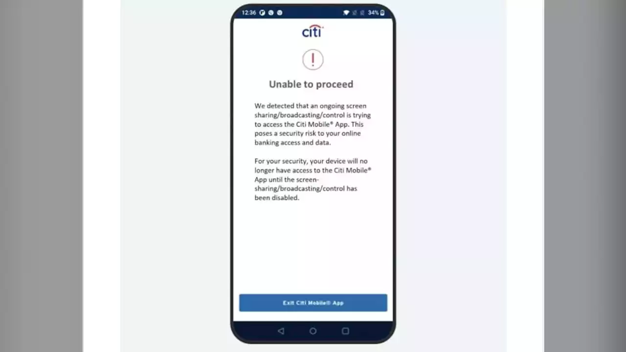 Citibank's new anti-scam measure restricts users' access to app if risky permission settings detected