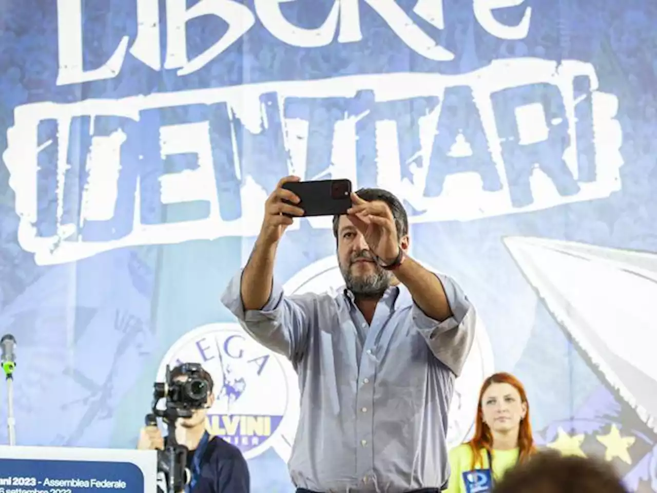 Matteo Salvini da Pontida: «Marine Le Pen rappresenta l’Europa che vogliamo»