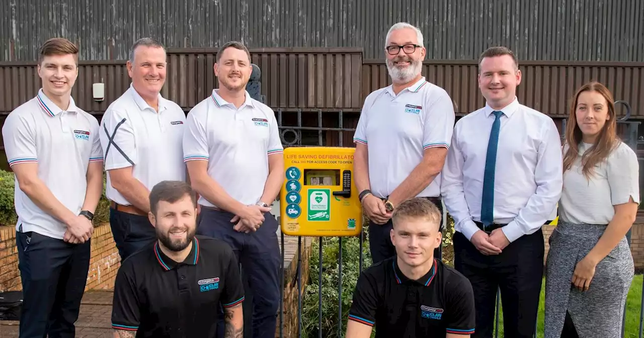 Ayrshire town's biggest employer launches life saving defibrillator