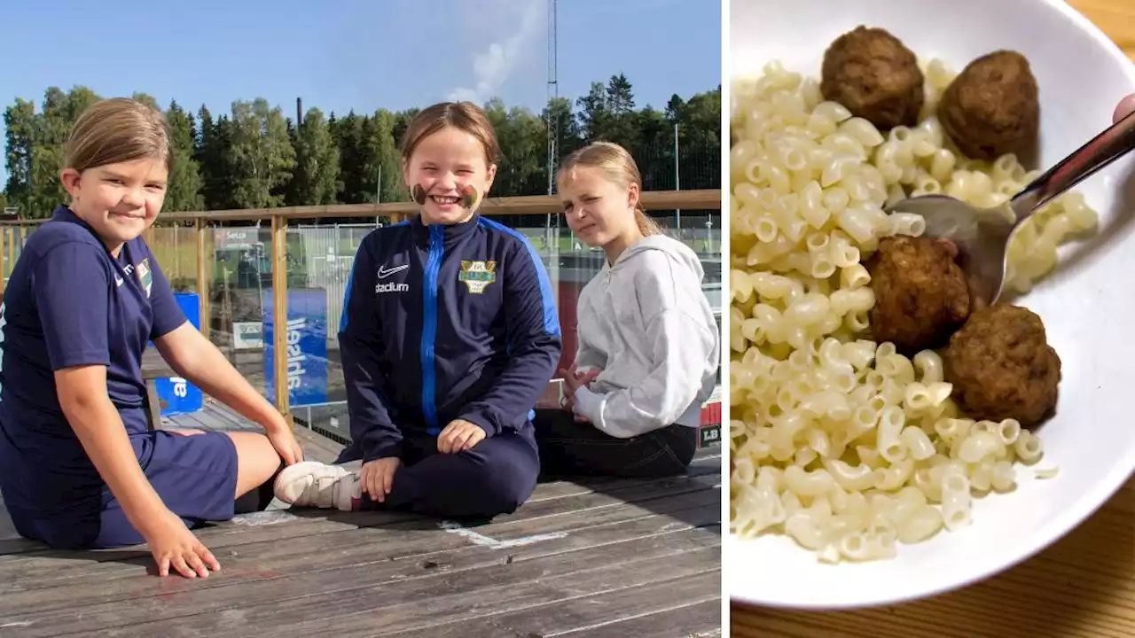 Tummen upp för köttbullar varje dag: ”Huvudsaken barnen blir mätta”