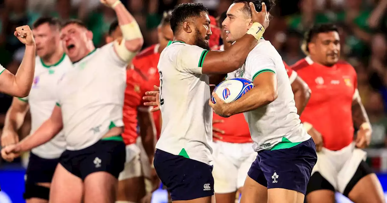 Ireland 59 Tonga 16: Ireland gather further momentum with impressive bonus-point win