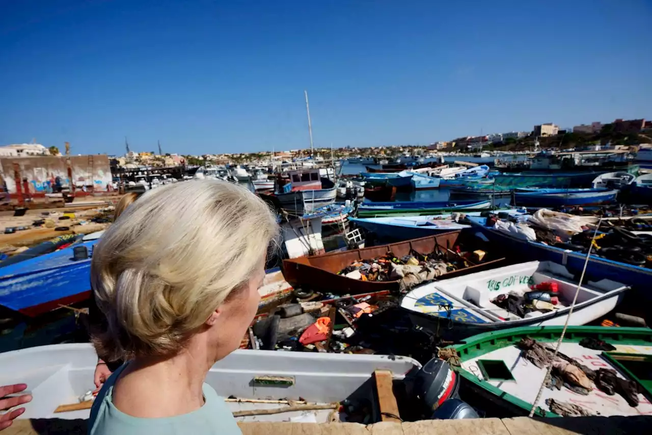 Crise migratoire : à Lampedusa, Ursula von der Leyen lance un plan d’aide européen