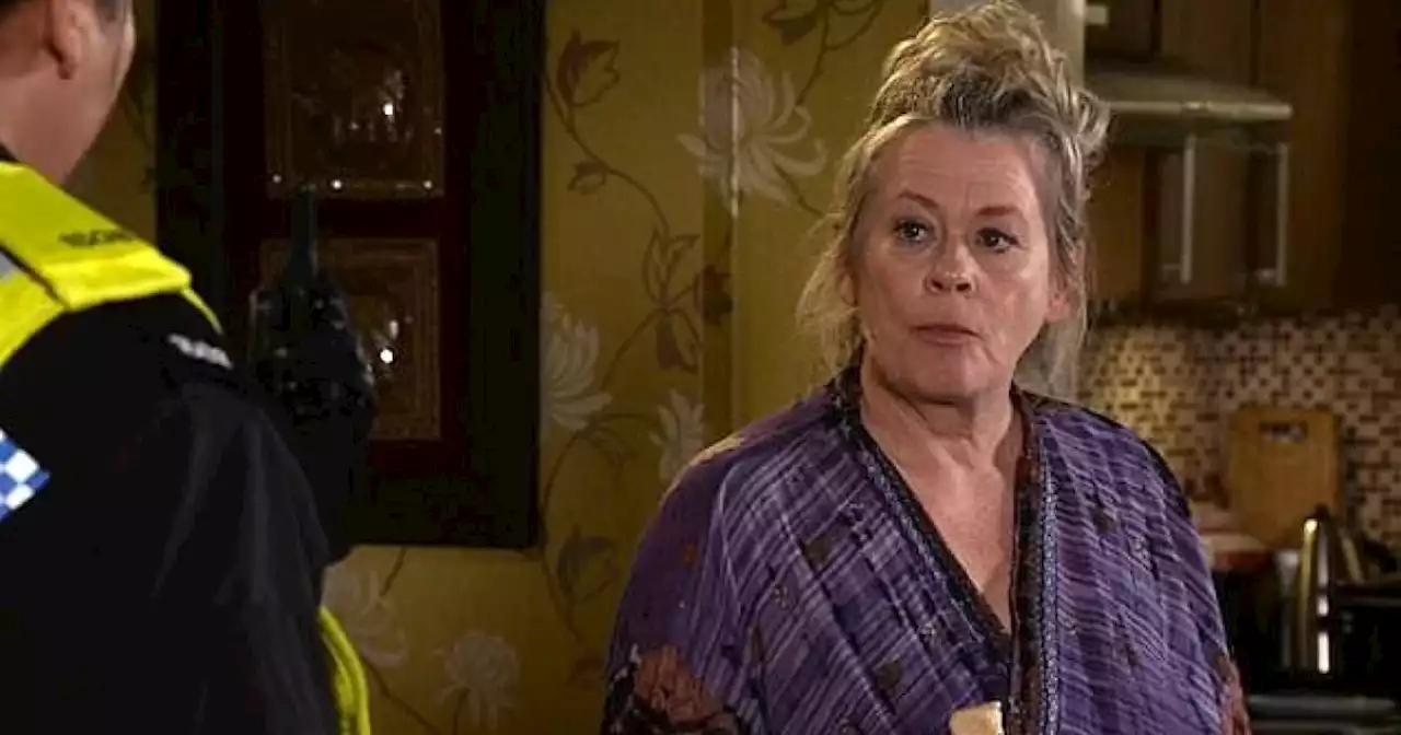 Bernie taken away by police in her dressing gown in Corrie spoiler video