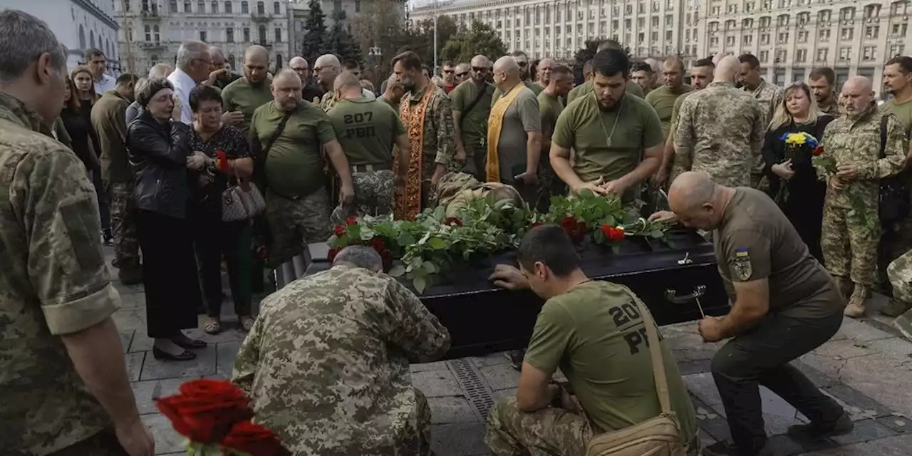 Ukrainischer Soldat in Bachmut beigesetzt