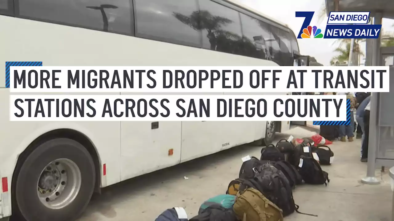 More migrants dropped off at transit stations across San Diego County