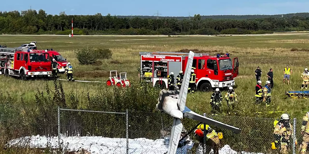 Flugzeugabsturz bei Bamberg - Maschine zerbricht in zwei Teile