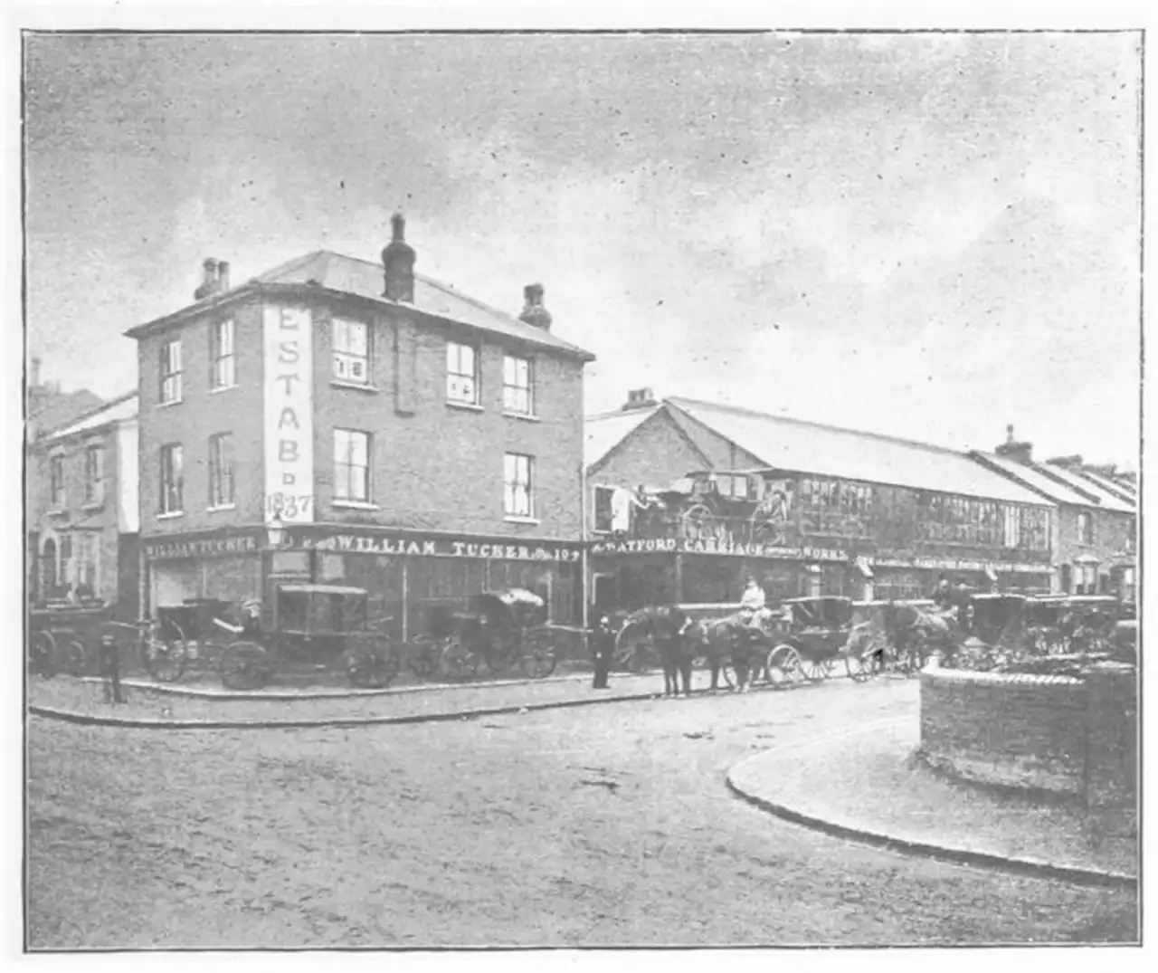 A street corner scene still recognisable today