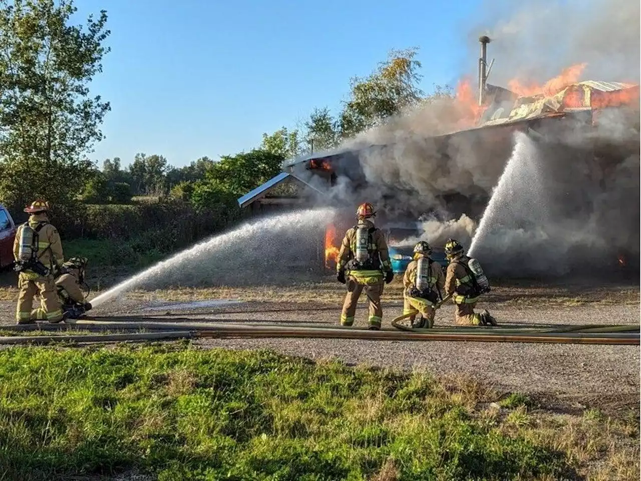 Unoccupied building in Ramsayville destroyed by fire