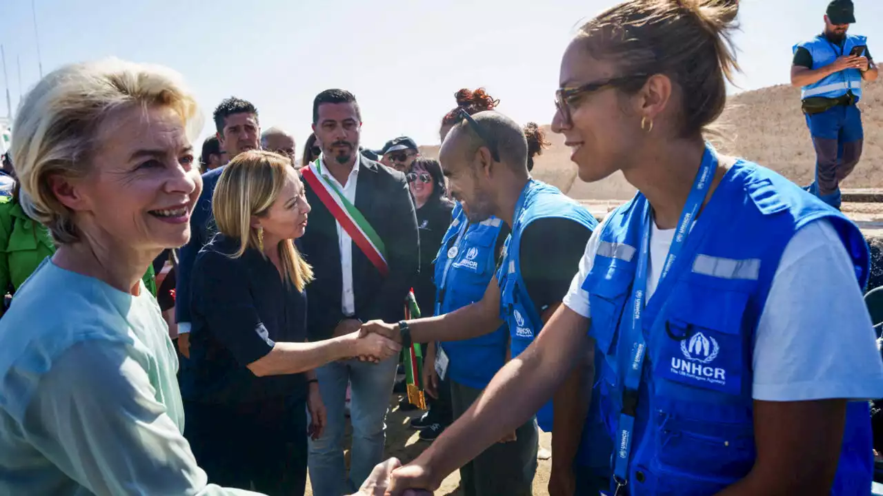 Migrations: Ursula von der Leyen présente à Lampedusa un plan d'urgence pour aider l'Italie