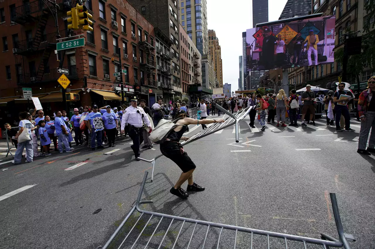 Climate protesters in New York and across the globe send message to United Nations